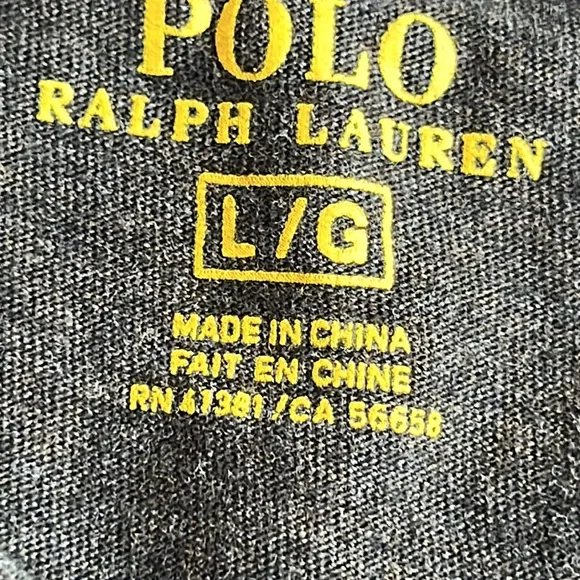 Polo Ralph Lauren vneck tshirt large - Picture 2 of 4